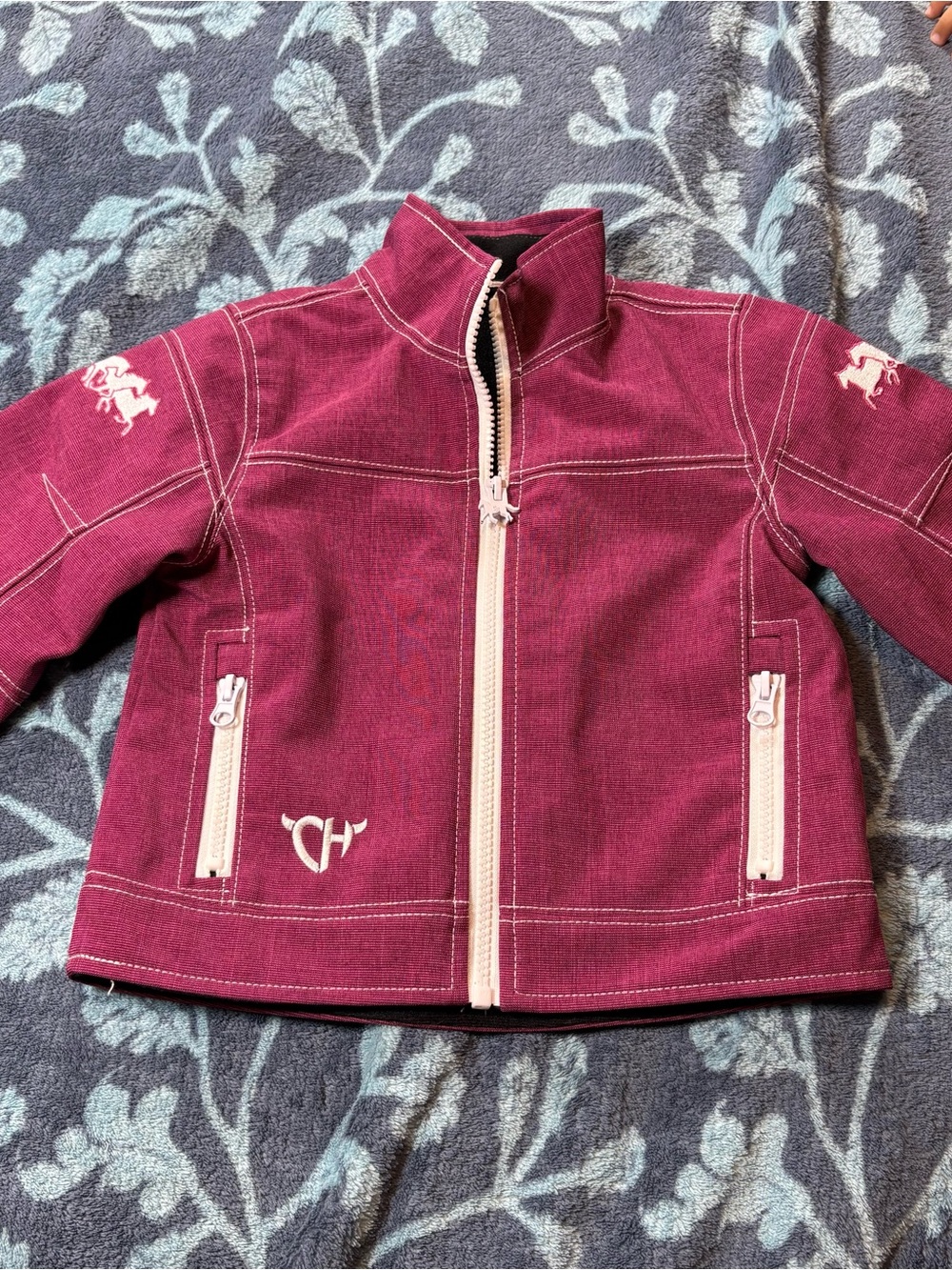Girl’s Pink Cowgirl Hardware Jacket